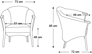 fauteuil-gibao-dimensions